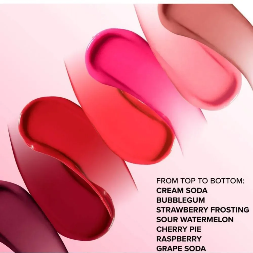 Too Faced Kissing Juicy Tint Lip Balm Cream Soda rosy nude